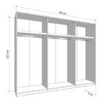 Ντουλαπα Veymont 270 Og h217 Cashmere Χρωμα 267x61x218εκ - Image 6