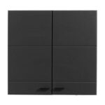 Ντουλαπι Κουζινας Claudia 60a Γκρι Concrete-Black Matt Foil 60x30x57εκ - Image 3