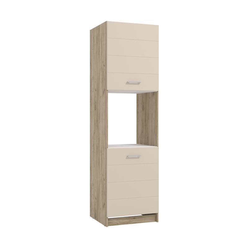 ntoylapi-koyzinas-diana-bd-60-grey-oak-sand-gyalistero-foil-60x58x215ek1747081849 Ντουλαπι Κουζινας Diana Bd 60 Grey Oak-Sand Γυαλιστερο Foil 60x58x215εκ - Image 1
