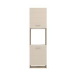 Ντουλαπι Κουζινας Diana Bd 60 Grey Oak-Sand Γυαλιστερο Foil 60x58x215εκ - Image 2