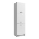 Ντουλαπι Κουζινας Diva Bd 60 Λευκη/Λευκη Λακα 60x57,5x214,5εκ