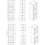 Ντουλαπι Κουζινας Diva Bd 60 Λευκη/Λευκη Λακα 60x57,5x214,5εκ - Image 8
