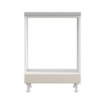 Ντουλαπι Κουζινας Drina D60 Ur Λευκο-Sand High Gloss Χρωμα 60x55x82εκ - Image 3