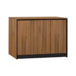 Ντουλαπι Γραφειου Supreme HM2357 Μελαμινη Σε Honey Oak & Γκρι 120x40x80υεκ.