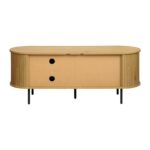 Επιπλο Τηλεορασης Fylliana Curve Sonoma Χρωμα 120x40x48εκ - Image 4