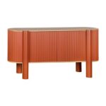 Οβαλ Μπουφες Fylliana Elington Φυσικο-Πορτοκαλι 160x40x80εκ