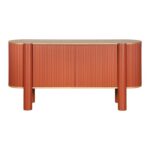 Οβαλ Μπουφες Fylliana Elington Φυσικο-Πορτοκαλι 160x40x80εκ - Image 2