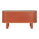Οβαλ Μπουφες Fylliana Elington Φυσικο-Πορτοκαλι 160x40x80εκ - Image 6