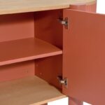 Οβαλ Μπουφες Fylliana Elington Φυσικο-Πορτοκαλι 160x40x80εκ - Image 7