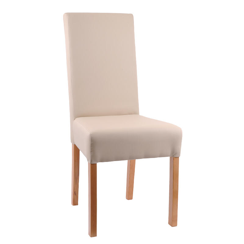 p4919 Καρεκλα Τραπεζαριας Fylliana τ-6 Μπεζ / Natural Legs 47x48x100 - Image 1