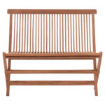 Παγκακι Kendall HM18128 Πτυσσομενο Απο Ξυλο Τεακ Σε Φυσικο Χρωμα 100x47x89υεκ. - Image 3