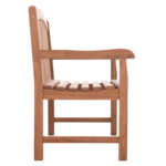Παγκακι Κηπου 3θεσιο Elena HM18125 Ξυλο Teak--Φυσικο 150x61x95υεκ. - Image 4