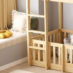 Παιδικη Κουκετα Τ.montessori Με Παρκακι Playkid HM703.01 Ξυλο Πευκου Φυσικο Για 190x90εκ - Image 11