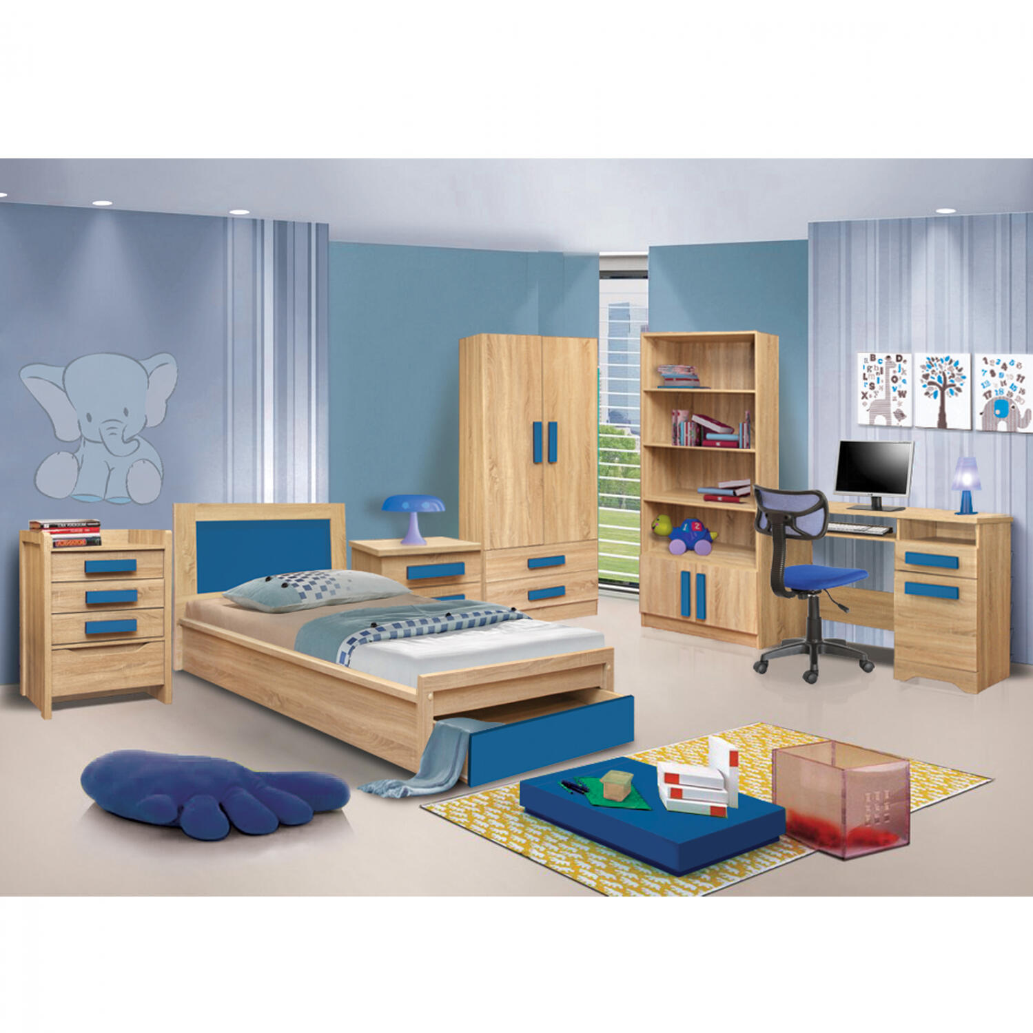paidiko-domatio-playroom-sonama-siel Παιδικο Δωματιο Playroom Sonama-Σιελ 48x40x39.2 Cm - Image 1