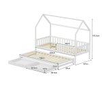Παιδικο Κρεβατι 3 Σε 1 Phyllis HM723.03 Ξυλο Πευκου Λευκο 206x97x166υεκ. - Image 3