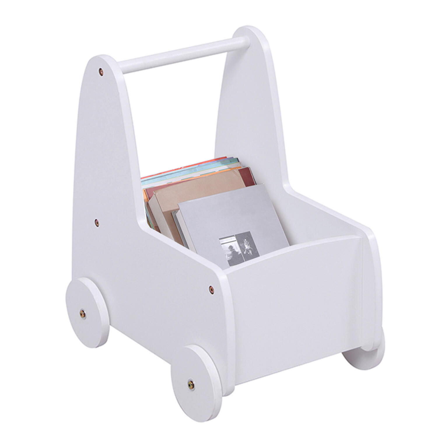 paidiko-troley-karotsaki-fb91834103-mdf- Παιδικο Τρολευ/Καροτσακι Ricki HM18341.03 MDF & Κοντραπλακε Λευκο 33x45x50υεκ - Image 1