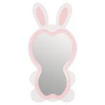 Παιδικος Καθρεφτης Δαπεδου Bunny HM4489.01 MDF Ροζ & Λευκο-Μαυρο Stand 80x162υεκ. - Image 3