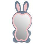 Παιδικος Καθρεφτης Δαπεδου Bunny HM4489.02 MDF Ροζ & Μπλε-Μαυρο Stand 80x162υεκ. - Image 3