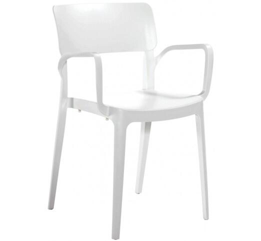 panora-polythrona-polypropyleniou-705-1921 Panora Πολυθρόνα Πολυπροπυλενίου Λευκή - Image 1