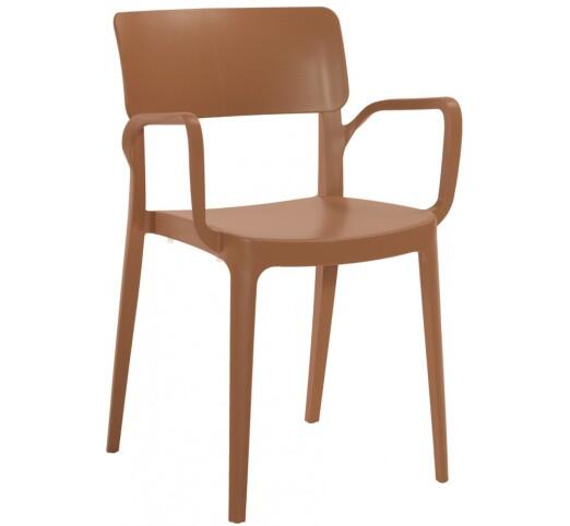 panora-polythrona-polypropyleniou-705-1930 Panora Πολυθρόνα Πολυπροπυλενίου Terracotta - Image 1