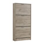 Παπουτσοθηκη Base 13 Grey Oak 58x18x119εκ