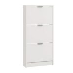 Παπουτσοθηκη Base 13 Λευκο Χρωμα 58x18x119εκ