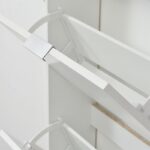 Παπουτσοθηκη Base 13 Λευκο Χρωμα 58x18x119εκ - Image 5