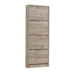 Παπουτσοθηκη Base 14 Grey Oak 58x18x156εκ