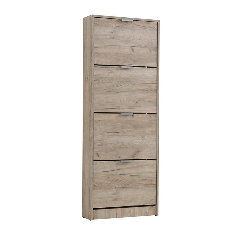 papoytsothiki-base-14-grey-oak-58181555-mof1666618504 Παπουτσοθηκη Base 14 Grey Oak 58x18x156εκ - Image 1