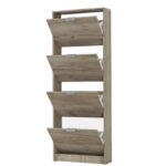 Παπουτσοθηκη Base 14 Grey Oak 58x18x156εκ - Image 4