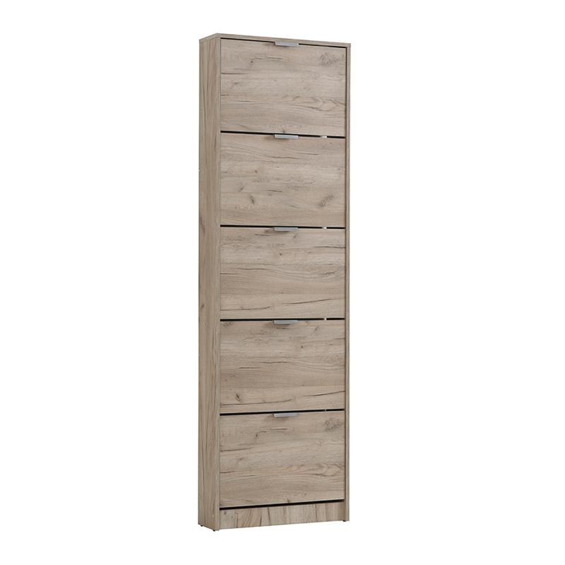 papoytsothiki-base-15-grey-oak-58181915-mof1666618533 Παπουτσοθηκη Base 15 Grey Oak 58x18x191,5εκ - Image 1