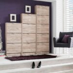 Παπουτσοθηκη Base 15 Grey Oak 58x18x191,5εκ - Image 2