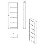 Παπουτσοθηκη Base 15 Sonoma 58x18x191,5εκ - Image 7