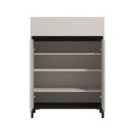 Παπουτσοθηκη Flannan 2k1f2v Cashmere/Μαυρο Matt Χρωμα 80x40x110εκ - Image 4