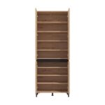 Παπουτσοθηκη Flannan 2k4v 2og Artisan Oak/Μαυρο Matt Χρωμα 80x40x205εκ - Image 5