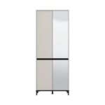 Παπουτσοθηκη Flannan 2k4v 2og Cashmere/Μαυρο Matt Χρωμα 80x40x205εκ - Image 3