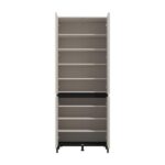 Παπουτσοθηκη Flannan 2k4v 2og Cashmere/Μαυρο Matt Χρωμα 80x40x205εκ - Image 4