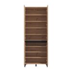 Παπουτσοθηκη Flannan 2k4v Artisan Oak/Μαυρο Matt Χρωμα 80x40x205εκ - Image 4