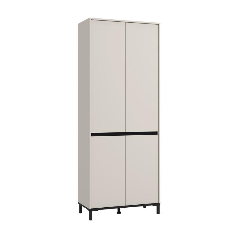papoytsothiki-flannan-2k4v-cashmere-mayro-matt-chroma-80x40x205ek1747075543 Παπουτσοθηκη Flannan 2k4v Cashmere/Μαυρο Matt Χρωμα 80x40x205εκ - Image 1