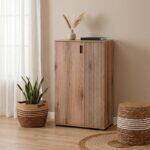 Παπουτσοθηκη Fylliana Valenor Natural Canella Oak Χρωμα 69x34x120εκ - Image 2