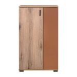 Παπουτσοθηκη Fylliana Valenor Natural Canella Oak -Κεραμιδι Χρωμα 69x34x120εκ - Image 3