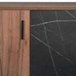 Παπουτσοθηκη Fylliana Valenor Tobacco Craft-Black Marble Χρωμα 69x34x120εκ - Image 5