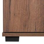 Παπουτσοθηκη Fylliana Valenor Tobacco Craft-Black Marble Χρωμα 69x34x120εκ - Image 7