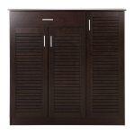 Παπουτσοθηκη-Ντουλαπα Proby HM9607.01 Μελαμινη Wenge 120x37,5x121,5υεκ. - Image 3