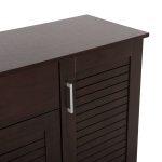 Παπουτσοθηκη-Ντουλαπα Proby HM9607.01 Μελαμινη Wenge 120x37,5x121,5υεκ. - Image 9