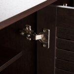 Παπουτσοθηκη-Ντουλαπα Prolly HM9609.01 Μελαμινη wenge-3πορτες-4ραφια 87x32x88υεκ. - Image 6