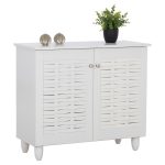 Παπουτσοθηκη-Ντουλαπι Cassiope HM2208.05 Μελαμινη Λευκη Με Ποδια 77χ34χ67.5υεκ.