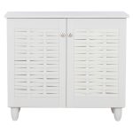 Παπουτσοθηκη-Ντουλαπι Cassiope HM2208.05 Μελαμινη Λευκη Με Ποδια 77χ34χ67.5υεκ. - Image 4