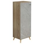 Παπουτσοθηκη-Ντουλαπι Alvaro HM8954.11 Μελαμινη Sonama-Stone Texture 50χ38χ135yεκ.
