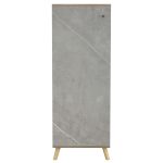 Παπουτσοθηκη-Ντουλαπι Alvaro HM8954.11 Μελαμινη Sonama-Stone Texture 50χ38χ135yεκ. - Image 4